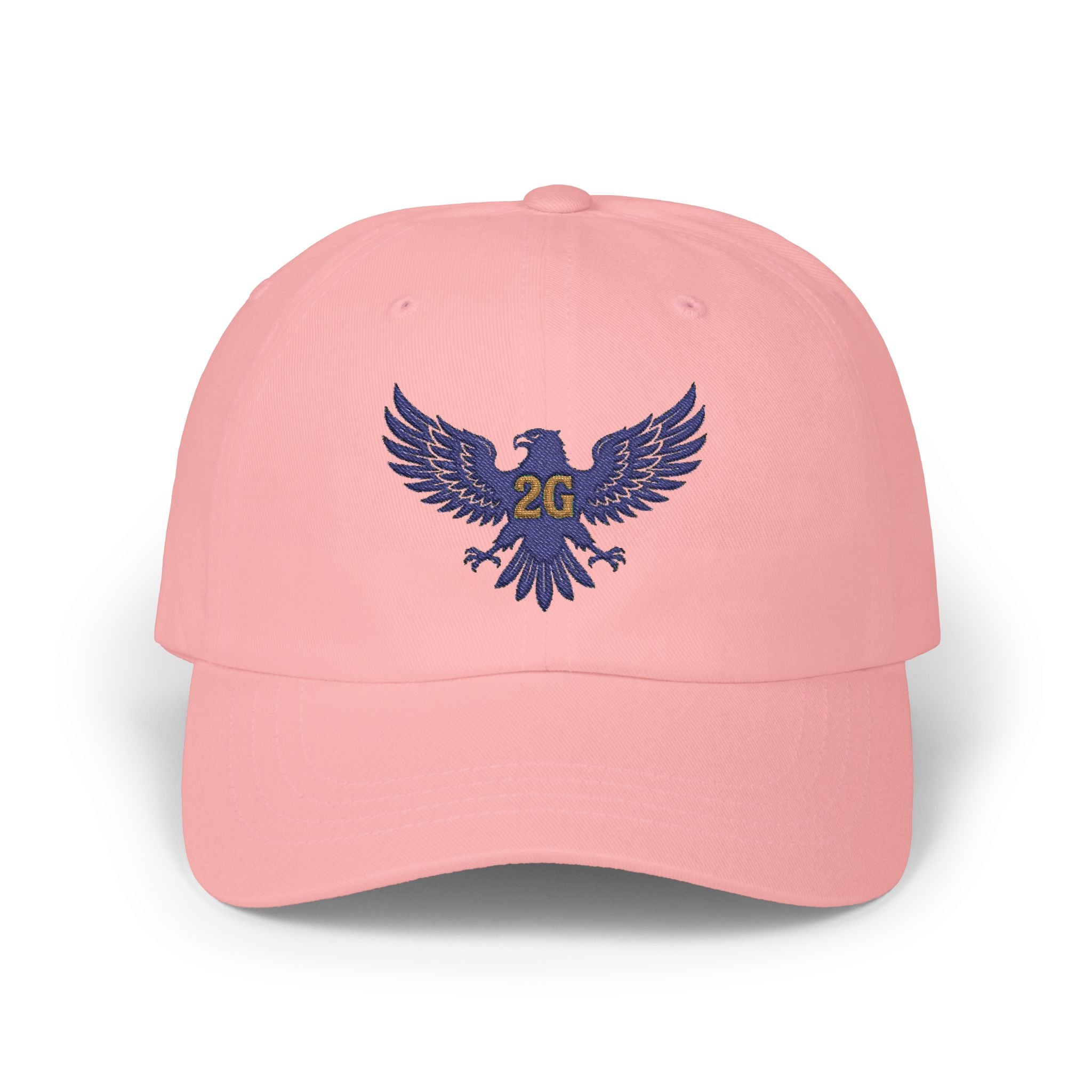 2G Supply Co. Signature Dad Cap | Blue Eagle Embroidered Hat | Premium Adjustable Cotton Cap | Timeless Everyday Style