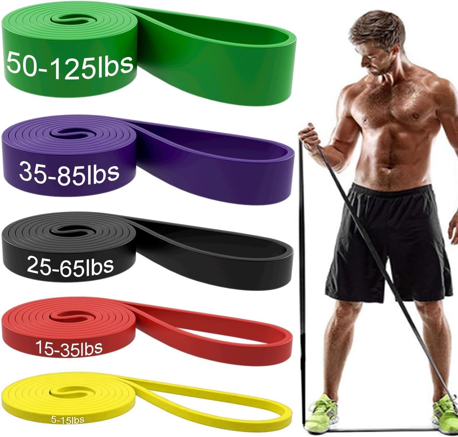Premium Pull-Up Resistance Band – Heavy Duty Elastic Workout Belt for Home & Gym