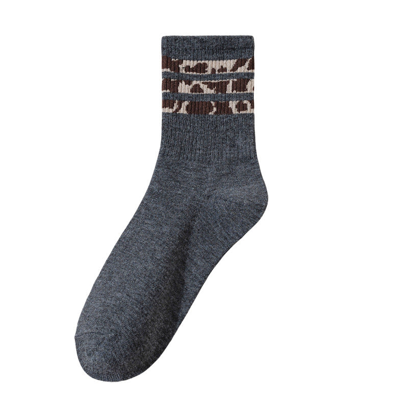 Retro Striped Ankle Socks - Premium Cotton Multi-Pack