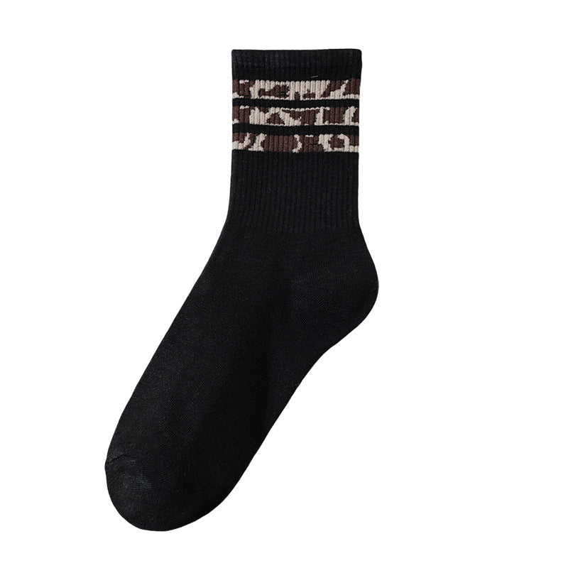 Retro Striped Ankle Socks - Premium Cotton Multi-Pack