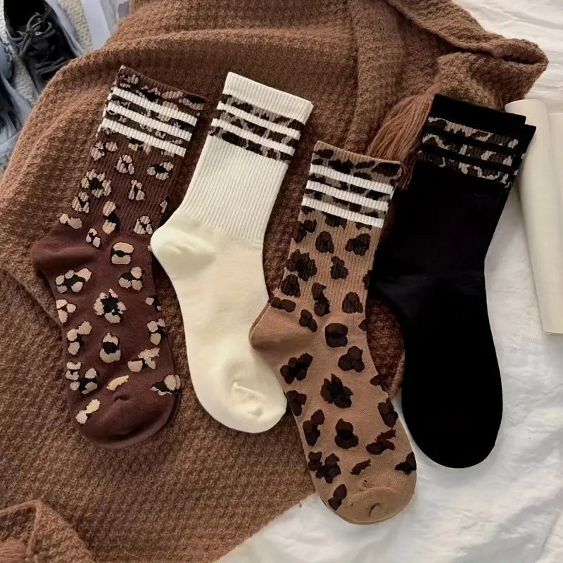 Retro Striped Ankle Socks - Premium Cotton Multi-Pack