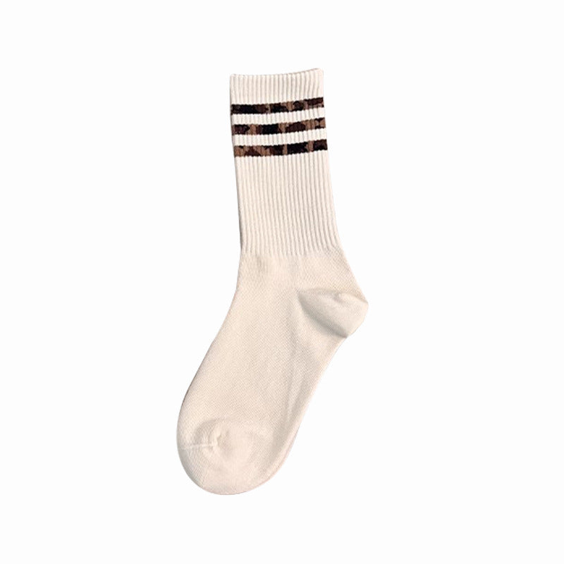 Retro Striped Ankle Socks - Premium Cotton Multi-Pack