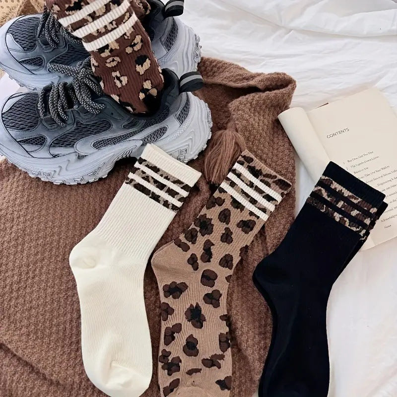 Retro Striped Ankle Socks - Premium Cotton Multi-Pack