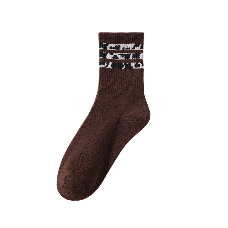 Retro Striped Ankle Socks - Premium Cotton Multi-Pack