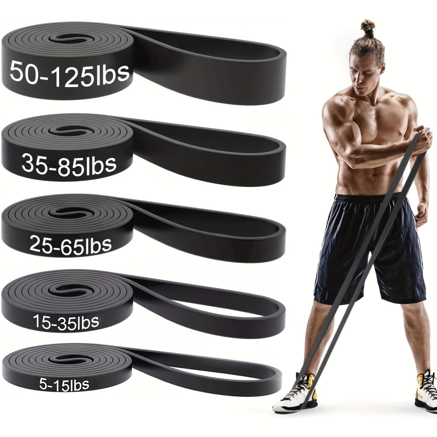Premium Pull-Up Resistance Band – Heavy Duty Elastic Workout Belt for Home & Gym