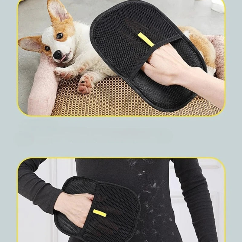 Pet Grooming & Hair Remover Glove – Efficient Deshedding & Cleaning Tool