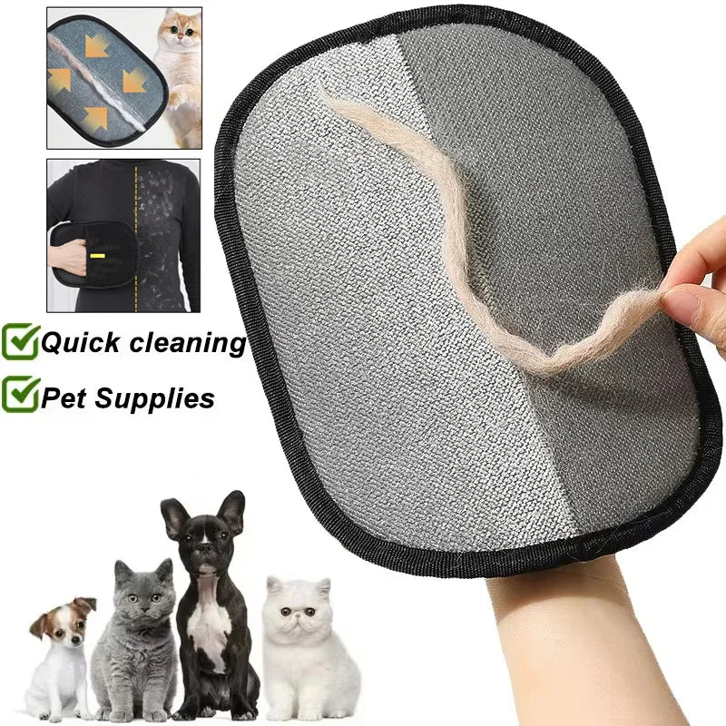 Pet Grooming & Hair Remover Glove – Efficient Deshedding & Cleaning Tool