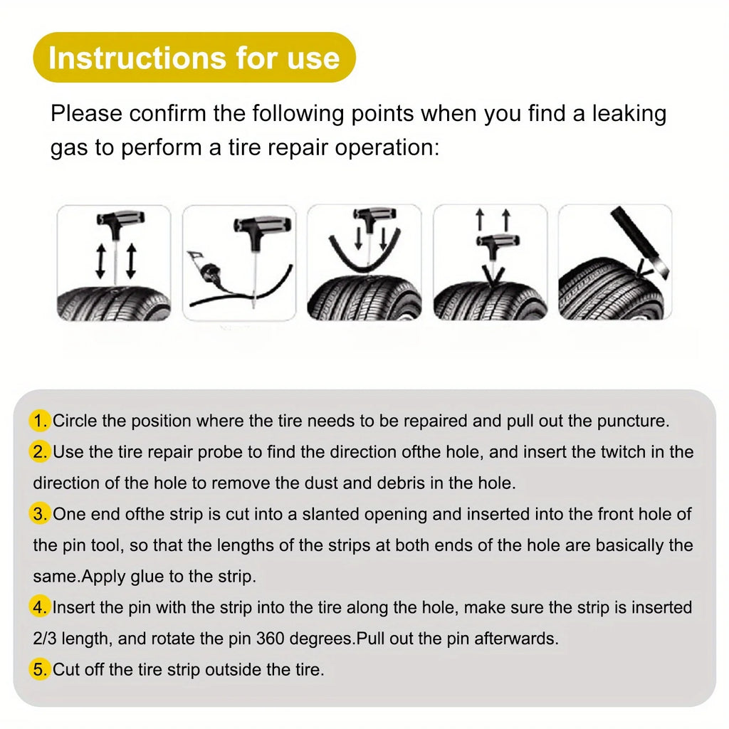 Emergency Heavy Duty Tire Repair Kit