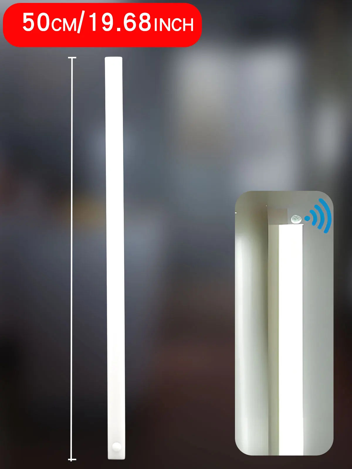 Wireless LED Motion Sensor Night Light – Type-C Rechargeable Cabinet Lamp & Multi-Purpose Staircase Backlight