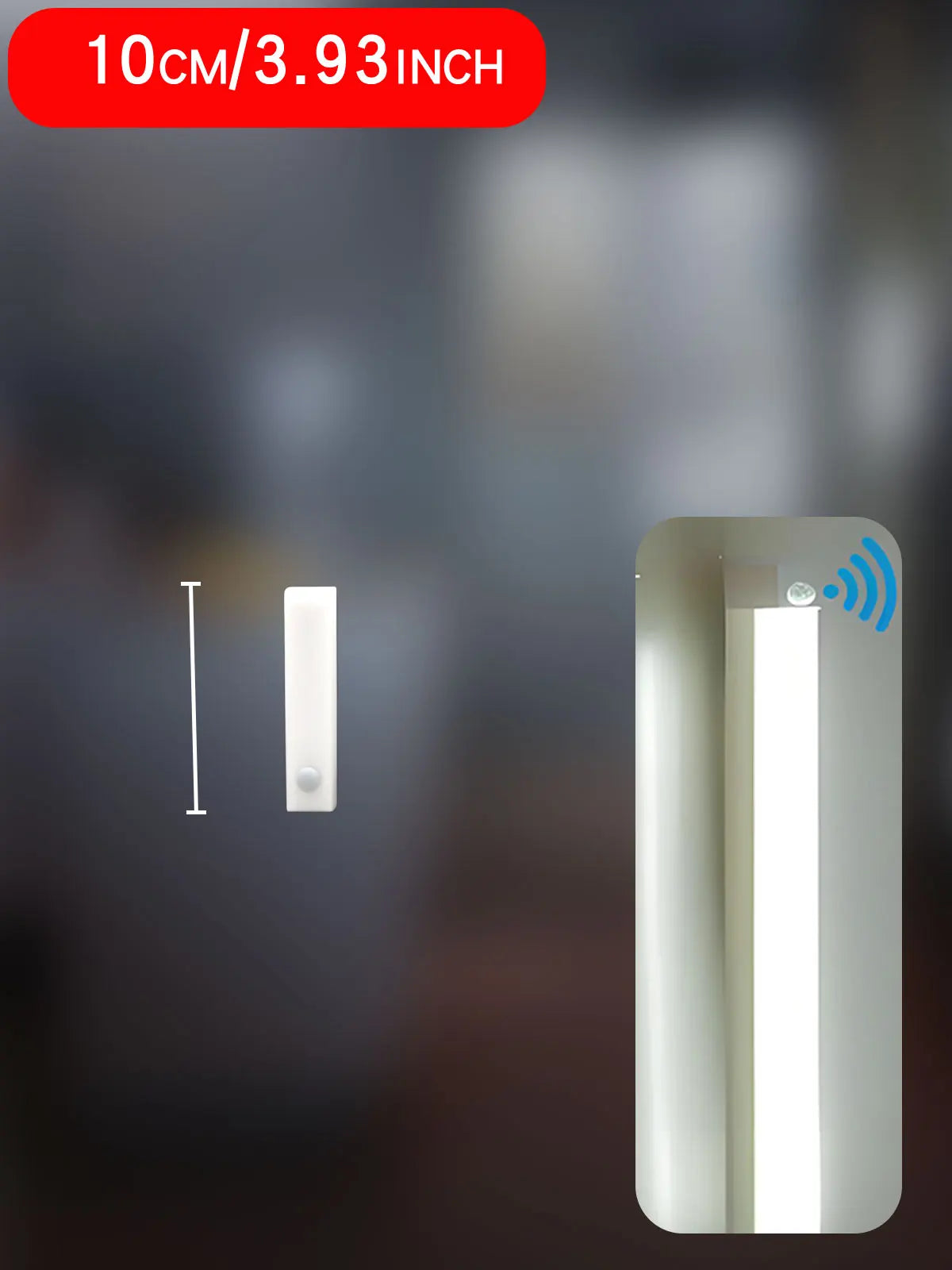 Wireless LED Motion Sensor Night Light – Type-C Rechargeable Cabinet Lamp & Multi-Purpose Staircase Backlight
