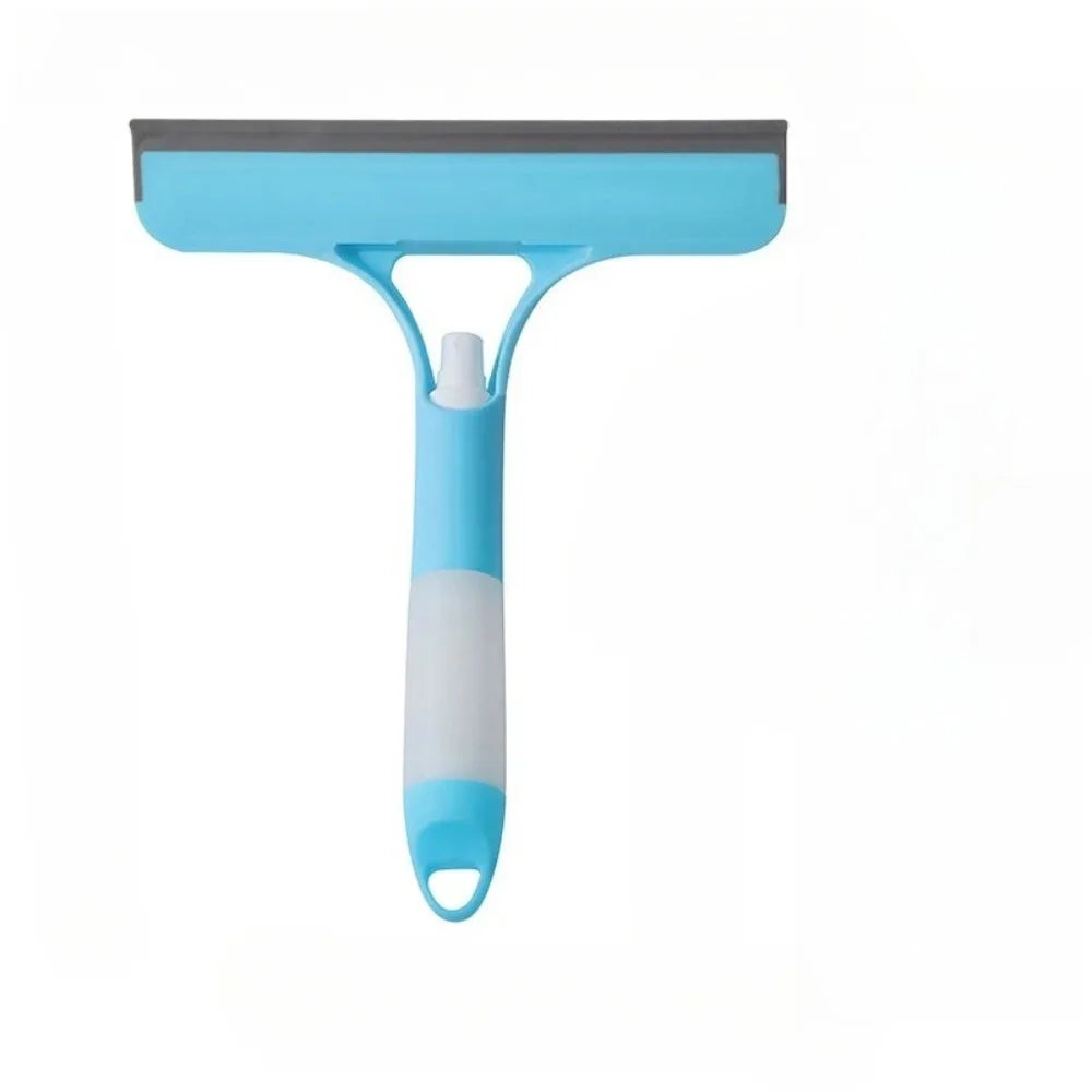 3-in-1 Multifunctional Home Glass Cleaner – Window Scraper & Squeegee with Integrated Spray Watering Can