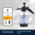 2L Hand Pump Foam Sprayer – Pneumatic Snow Foam Cannon with 3 Nozzle Types for Car Wash & Window Cleaning