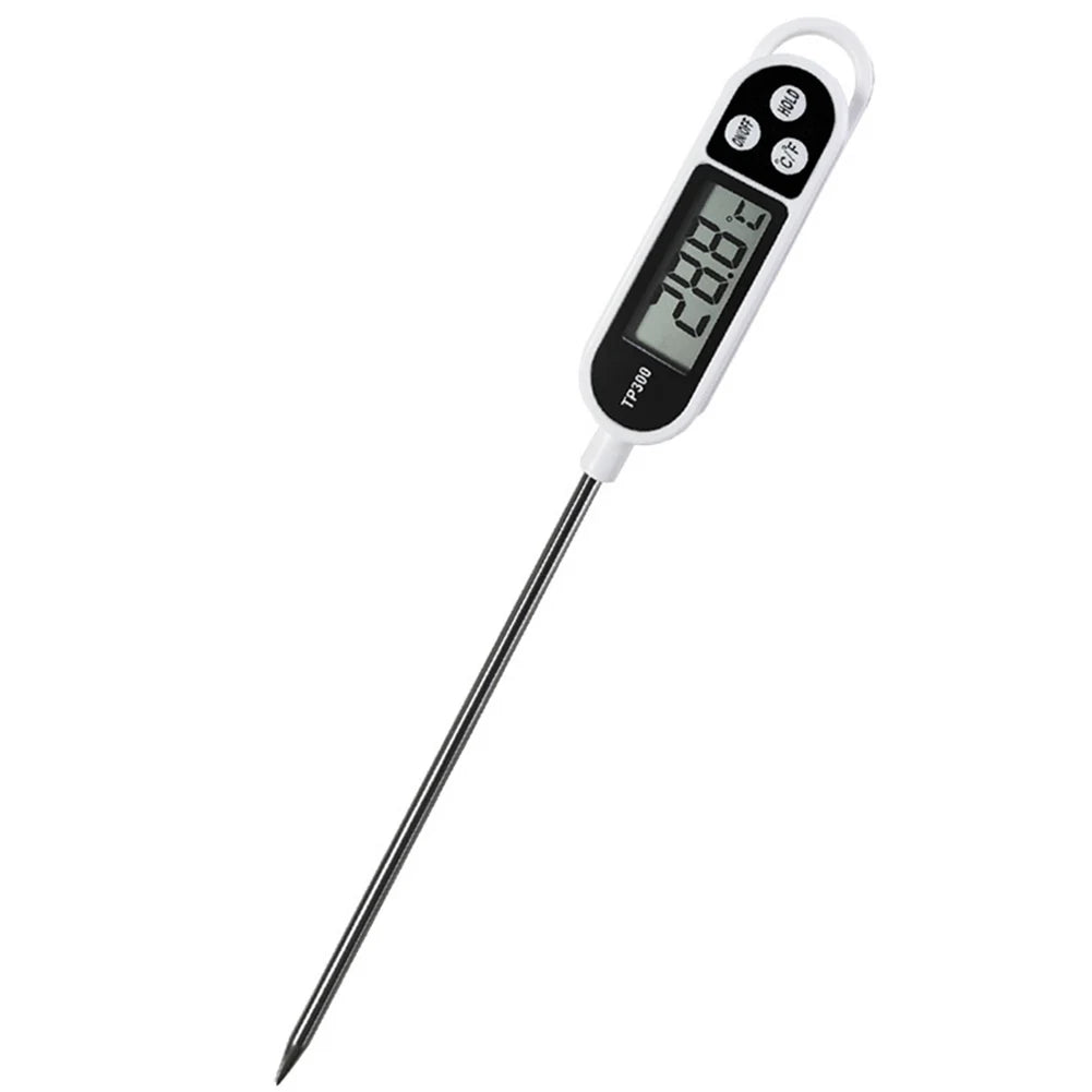 TP300 Digital Food Thermometer – Instant Read Electronic Meat & Milk Thermometer with LCD Display for Cooking and BBQ