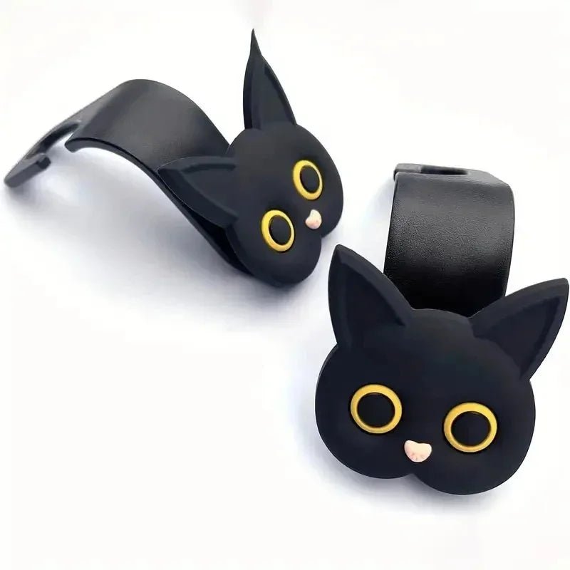 3D Cartoon Cat Car Hook (2-Pack)