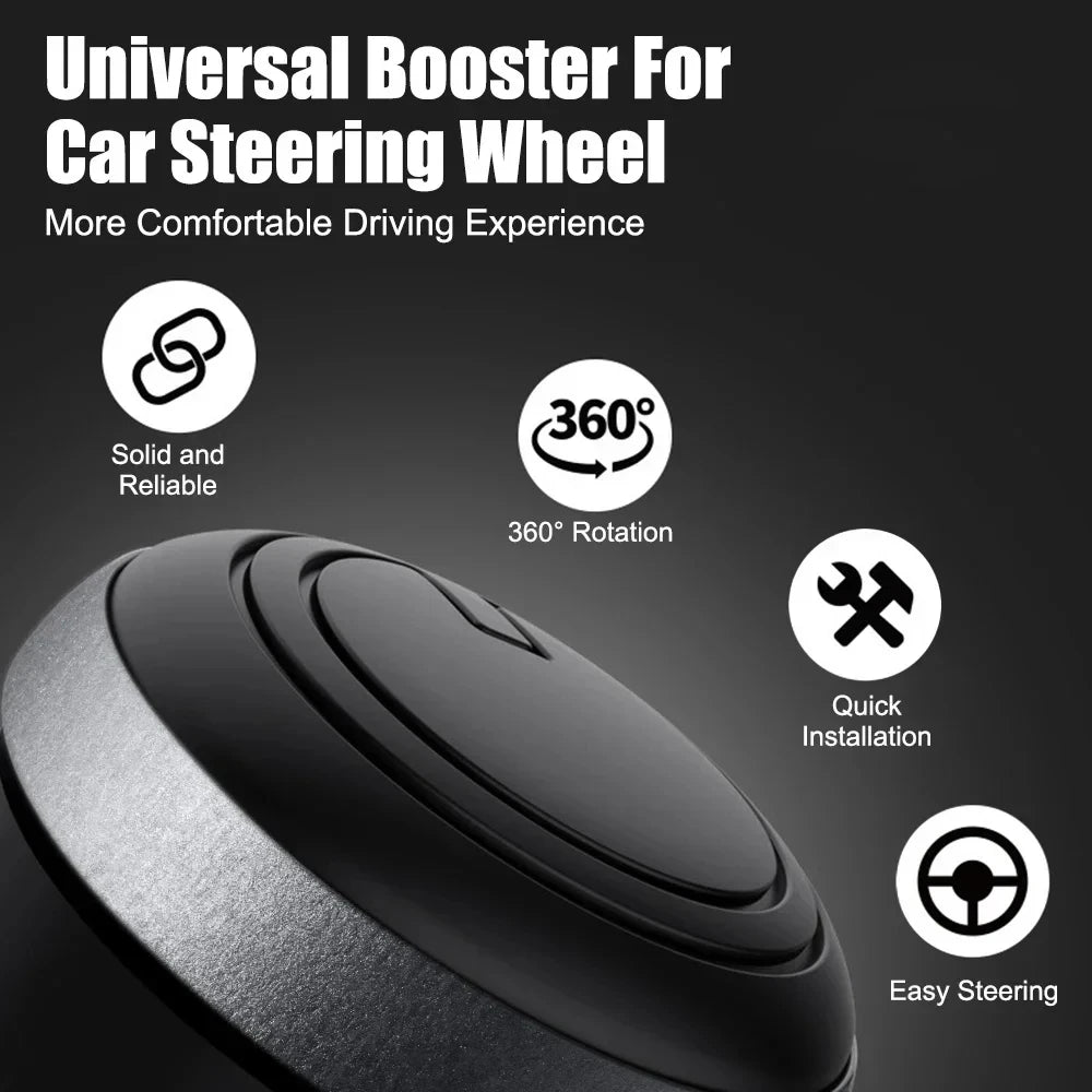 Universal Car Steering Wheel Spinner Knob – Heavy Duty Power Handle Booster Ball for Easy Turning & Labor Saving