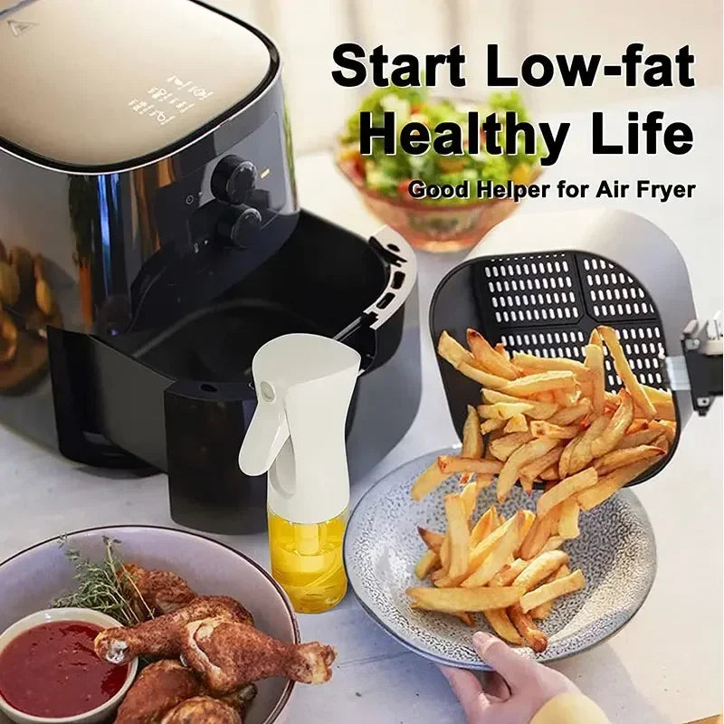 Dual-Use Oil Spray & Brush Bottle – Multifunctional 200/300/500ml Nebulizing Mist Dispenser for Kitchen, Cooking & BBQ