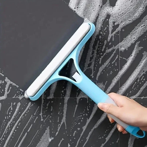 3-in-1 Multifunctional Home Glass Cleaner – Window Scraper & Squeegee with Integrated Spray Watering Can