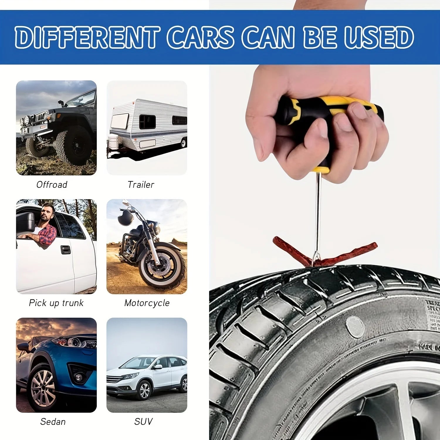Emergency Heavy Duty Tire Repair Kit