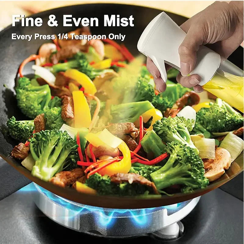 Dual-Use Oil Spray & Brush Bottle – Multifunctional 200/300/500ml Nebulizing Mist Dispenser for Kitchen, Cooking & BBQ