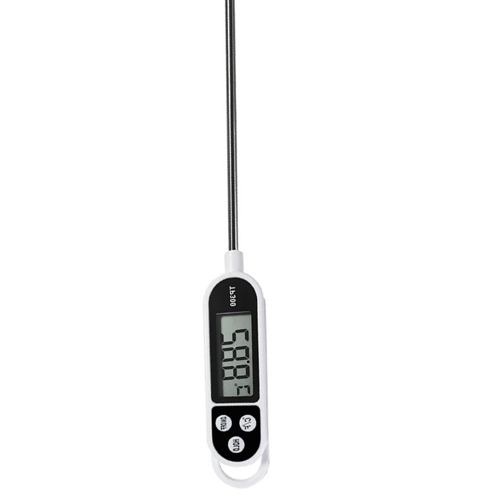TP300 Digital Food Thermometer – Instant Read Electronic Meat & Milk Thermometer with LCD Display for Cooking and BBQ