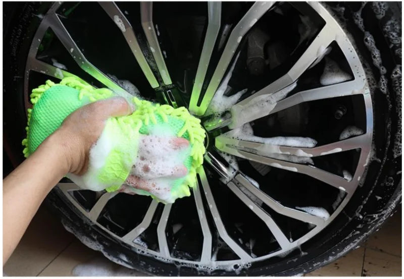 Premium Microfiber Car Wash & Detailing Kit – High-Absorbency Sponge, Cleaning Towel, and Auto Wash Mitt Styling Accessories