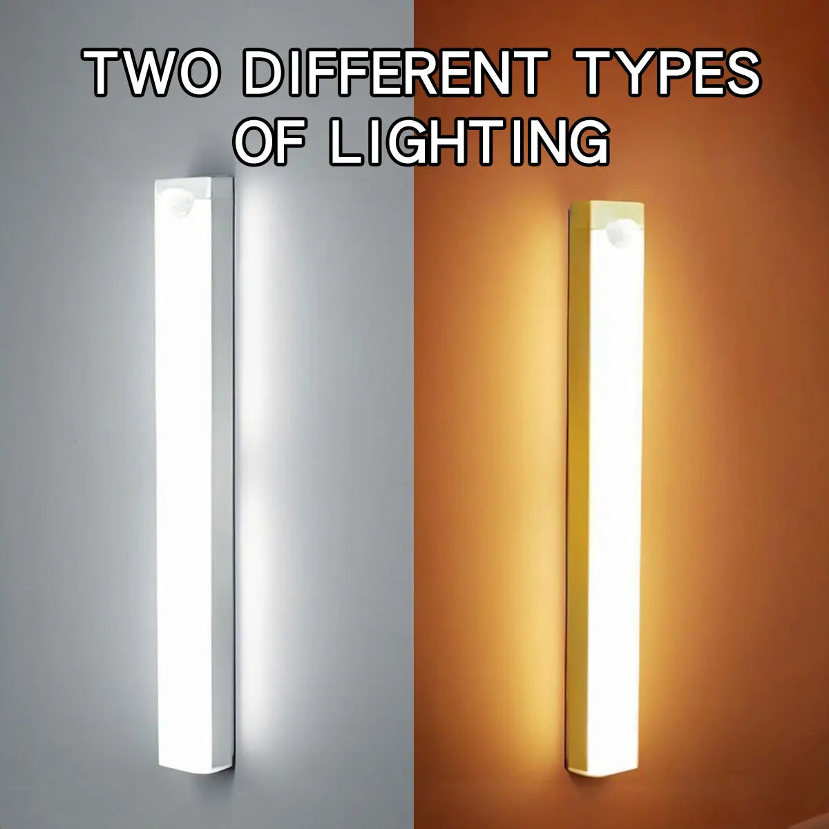 Wireless LED Motion Sensor Night Light – Type-C Rechargeable Cabinet Lamp & Multi-Purpose Staircase Backlight