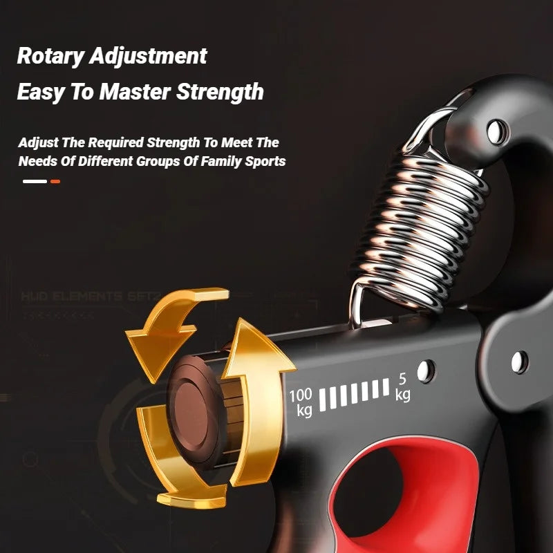 5-100KG Adjustable Electronic Counting Hand Gripper – Heavy Duty Wrist & Muscle Strengthener for Gym & Rehabilitation