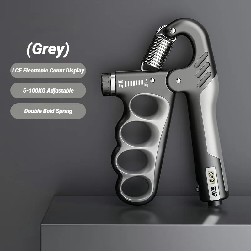 5-100KG Adjustable Electronic Counting Hand Gripper – Heavy Duty Wrist & Muscle Strengthener for Gym & Rehabilitation