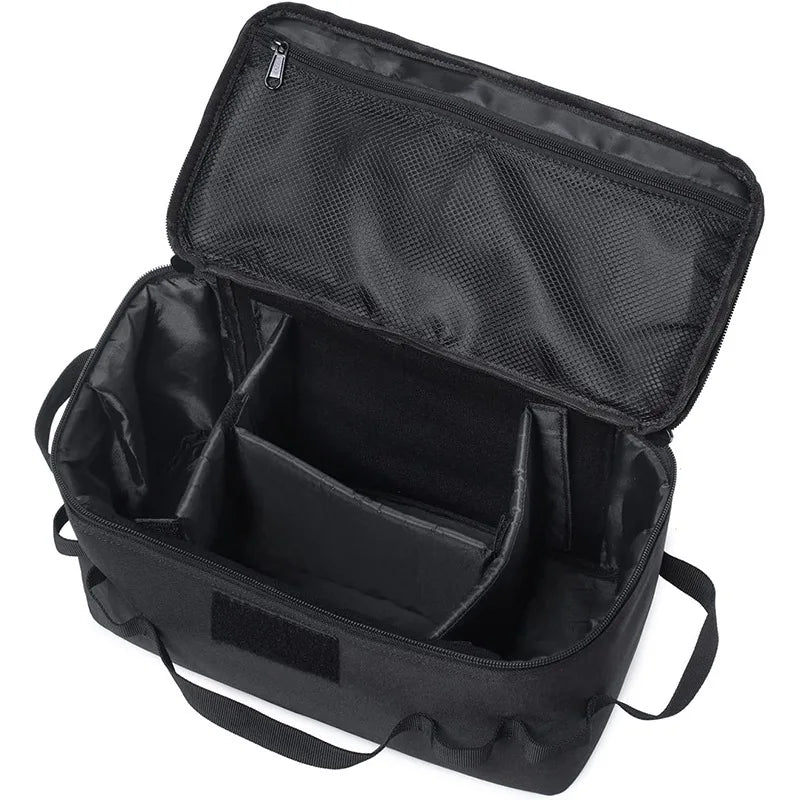 Large Capacity Outdoor Camping Storage Bag – Heavy Duty Ground Nail Tool Bag & Picnic Cookware Utensils Organizer