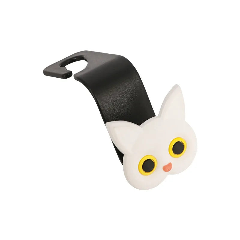 3D Cartoon Cat Car Hook (2-Pack)