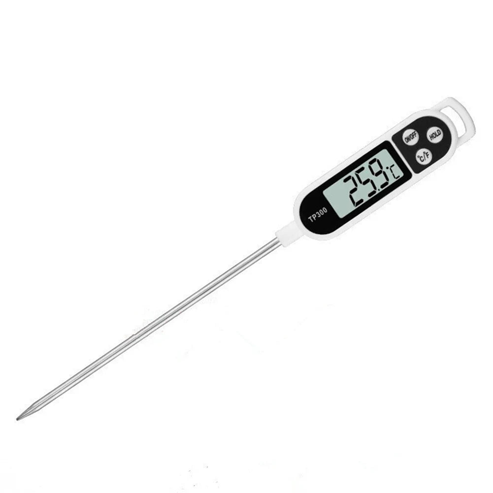 TP300 Digital Food Thermometer – Instant Read Electronic Meat & Milk Thermometer with LCD Display for Cooking and BBQ